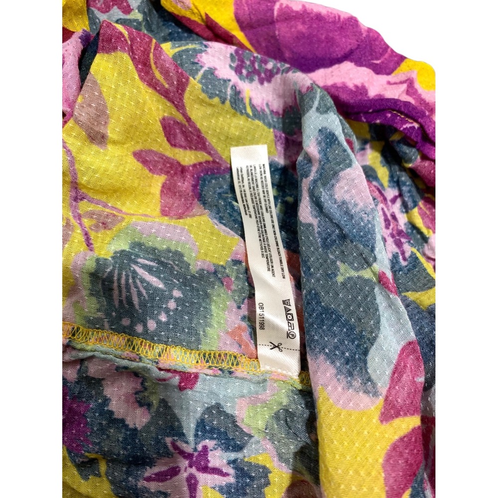 Anthropologie Printed Maxi Dress Cover Up Womens Medium Multi Color Strappy Back - Picture 12 of 12